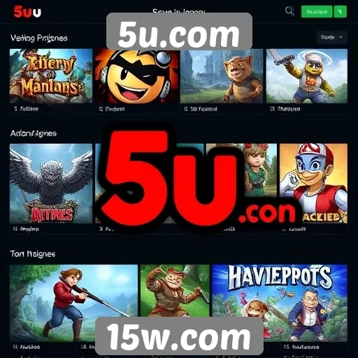Análise da biblioteca de jogos disponíveis em 5u.com